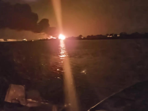 Crew: Cargo ship crew evacuated after explosion near Romanian Danube port