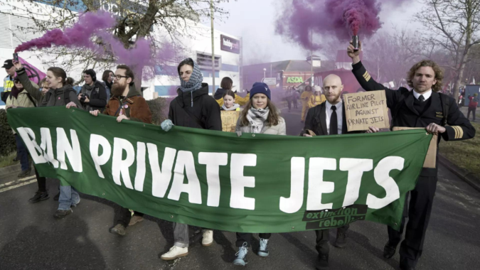 Greta Thunberg Joins Protest Against Airport's Expansion for Private Planes | World News