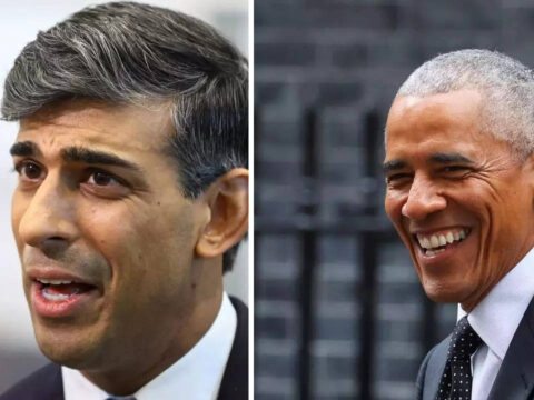 Barack Obama calls on UK PM Rishi Sunak in an informal meeting at 10 downing street