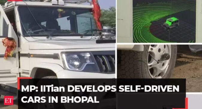 IITian develops self-driven cars in Bhopal, runs in traffic on autonomous technology - The Economic Times Video