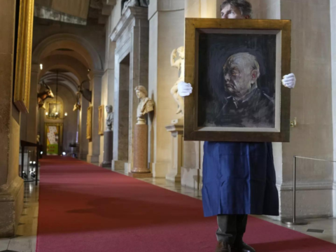 Painting of Winston Churchill by artist whose work he hated is up for auction