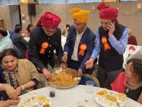 'Overseas Friends of Ram Mandir' US distribute 101 kg Ayodhya Laddoos globally