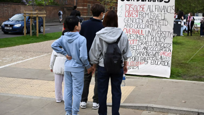 Oxford University students arrested at pro-Palestinian sit-in, protesters say