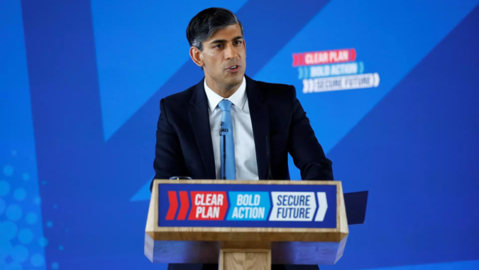 'Will halve migration,' announces Rishi Sunak as he unveils Conservative party's manifesto