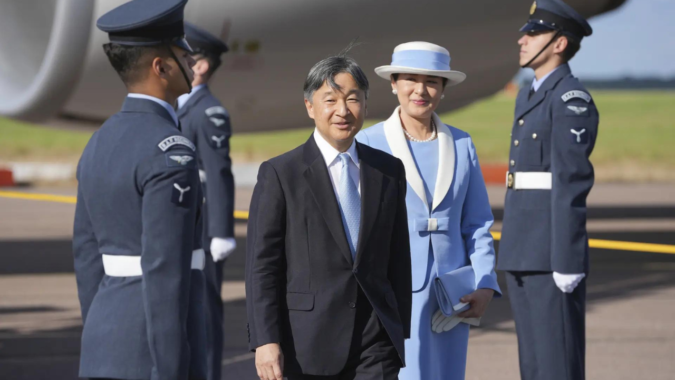 Japanese emperor reconnects with River Thames in state visit meant to bolster ties with UK