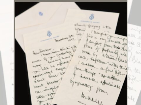 King Charles III autograph letter signed, four months after Diana's death (Credit: RR Auction)