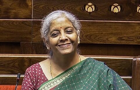 Budget 2024: Finance minister Nirmala Sitharaman attends the ongoing Monsoon session, at the Parliament in New Delhi.(Sansad TV)