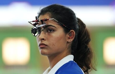 Manu Bhaker, the 22-year-old shooter won the bronze medal at the Paris Olympics (AP)