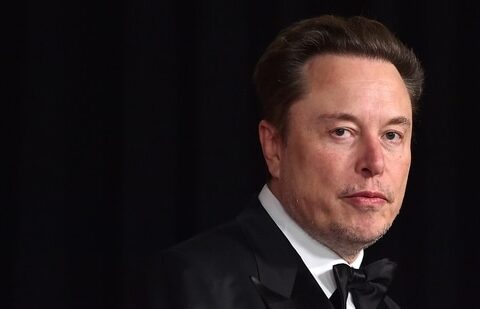 Elon Musk arrives at an event in Los Angeles.(AP)