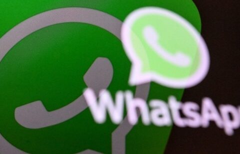 This illustration photograph shows the US instant messaging software Whatsapp's logo (AFP)