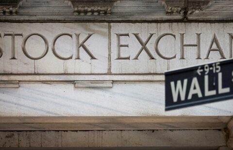 US stock market: The Wall Street entrance to the New York Stock Exchange (NYSE) is seen in New York City, US.(Reuters)