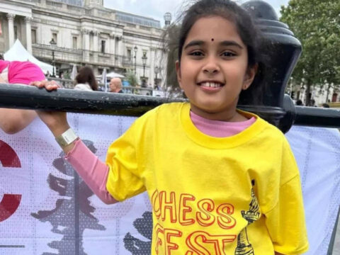 Desi chess star, 9, youngest ever to play for England