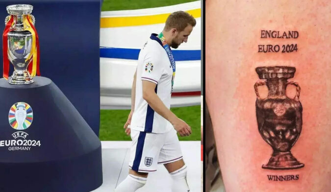 Euro 2024: Why this England superfan is keeping the Euro 2024 Winners’ tattoo despite loss to Spain | World News