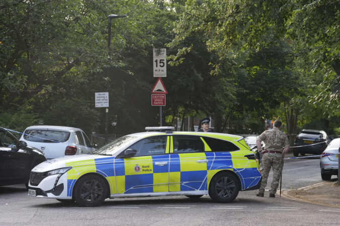 Man arrested after British soldier was stabbed, seriously hurt in attack near barracks