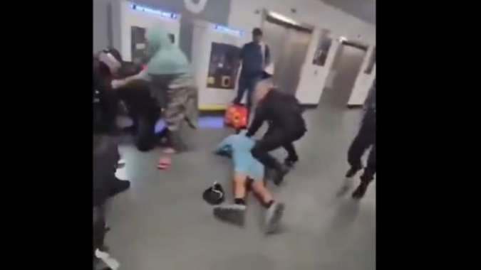 Manchester Airport Viral Video: Brutal! Video of man's face kicked, head stamped by cop in Manchester Airport