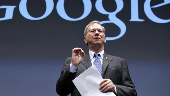 Now former Google Executive Chairman Eric Schmidt speaks at a promotional event for the Nexus 7 tablet in Tokyo. (Reuters/Kim Kyung-Hoon)