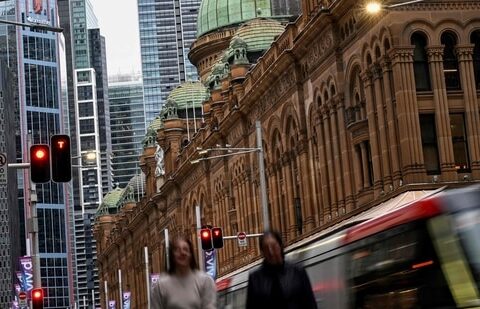 A general view of the George Street in the central business district of Sydney.(AFP)