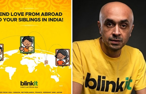 Blinkin CEO Albinder Dhindsa’s post on international orders for Raksha Bandhan is viral. (X/@albinder)