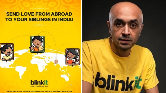 Blinkin CEO Albinder Dhindsa’s post on international orders for Raksha Bandhan is viral. (X/@albinder)