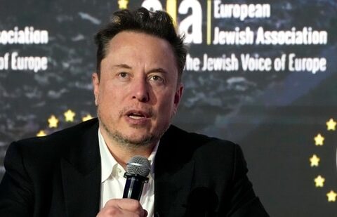 Tesla 2022 Autopilot crash: Tesla and SpaceX CEO Elon Musk addresses the European Jewish Association's conference in Krakow, Poland.(AP)