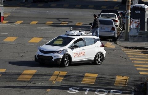 A self-driving GM Bolt EV is seen during a media event where Cruise, GM's autonomous car unit, showed off its self-driving cars in San Francisco, California, U.S. November 28, 2017. (Elijah Nouvelage/Reuters)