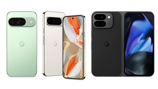 The Google Pixel 9 series includes the Pixel 9, Pixel 9 Pro, Pixel 9 Pro XL, and Pixel 9 Pro Fold. Google is currently only accepting pre-orders for the Pixel 9 and Pixel 9 Pro XL in India. Other models will become available at a later date. (Official images)