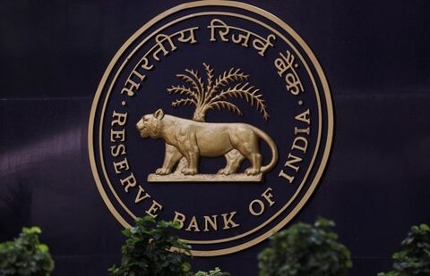 A Reserve Bank of India (RBI) logo is seen inside its headquarters in Mumbai, India.(Reuters)