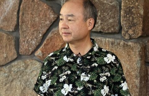 Masayoshi Son, CEO of SoftBank, arrives for the annual Allen and Co. Sun Valley Media and Technology Conference at the Sun Valley Resort in Sun Valley, Idaho.(Reuters)