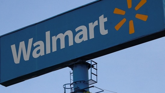 The logo of Walmart is seen on a pole outside a store in Mexico City, Mexico June 14, 2024. REUTERS/Henry Romero(REUTERS)