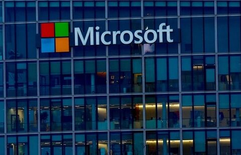 Microsoft outage: A view shows a Microsoft logo at Microsoft offices in Issy-les-Moulineaux near Paris, France.(Reuters)