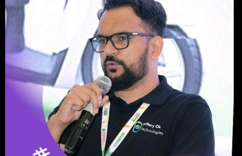 Shubham Mishra, based in Ahmedabad, is the founder and CEO of BatteryOKTechnolgies. (LinkedIn/Shubham Mishra)