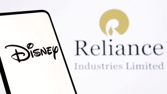 Disney and Reliance logos are seen in this illustration (Reuters)