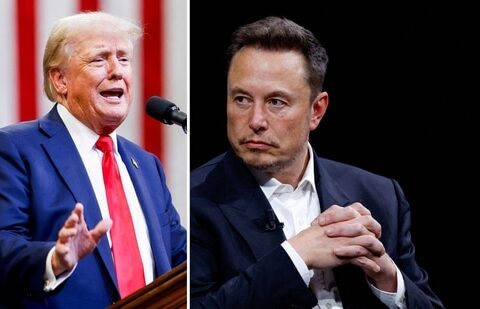 Elon Musk, who has increasingly aligned himself with conservative figures, last month endorsed Trump for president and is supporting a super-PAC backing the Republican nominee. (Michael Ciaglo / Getty Images), (Gonzalo Fuentes/Reuters)