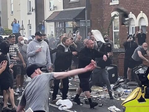 Violent protests in UK: Over 90 arrested as far-right demonstrations turn into riots, watch video