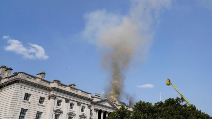 Somerset House: Fire contained at historic London arts centre