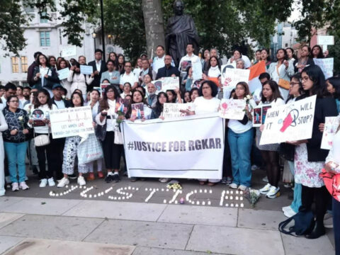 Indian diaspora in UK hold rallies in support of doctors in India in wake of RG Kar horror