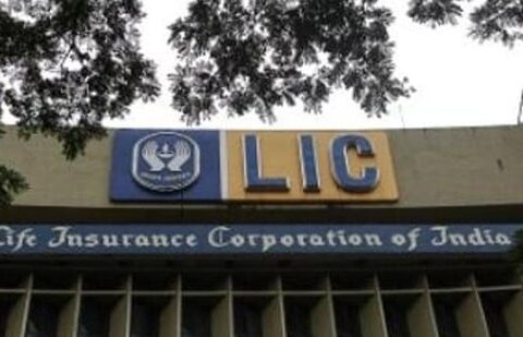 An exterior view of Life Insurance Corporation of India's (LIC) headquarters, in Mumbai.(Reuters)