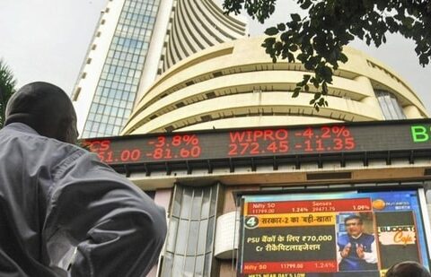 Stock market today: The stock market index on a display screen at the Bombay Stock Exchange (BSE) building in Mumbai.(PTI)