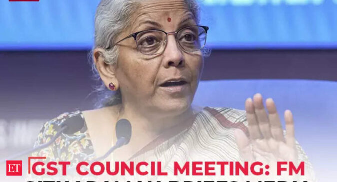 Nirmala Sitharaman: GST Council Meeting LIVE: FM Nirmala Sitharaman briefs media - The Economic Times Video