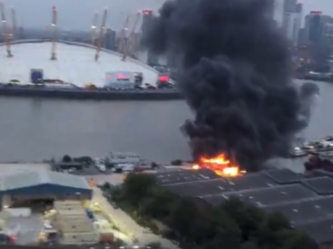 Silvertown: Controlled explosion turns uncontrollable in London as film set catches fire in Silvertown's O2 arena