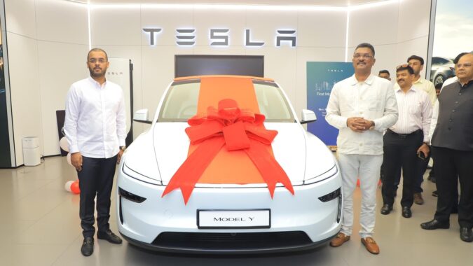 Tesla delivers its 1st Model Y in Mumbai. See who the customer is