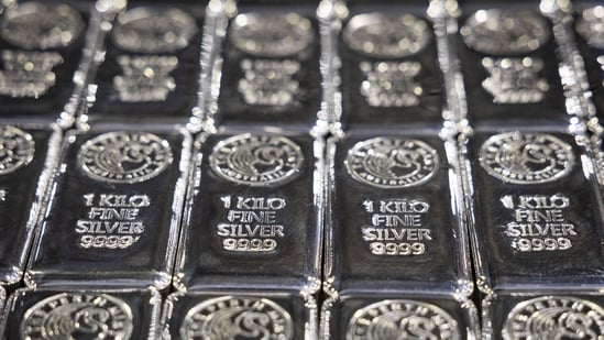Silver rates in Pune per 10 grams stood at  ₹1,883, per 100 grams at  ₹18,830, and per 1 kilogram at  ₹1,88,300. (Bloomberg/Representative)