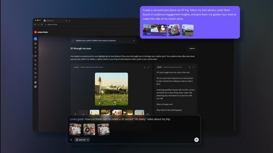 Adobe’s Agentic AI vision builds around assistants inside creative apps| Business News Adobe visualises Project Moonlight as an assistant that can travel with a user across Adobe’s applications and learn. (Official image)