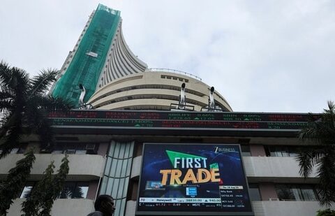 The Bombay Stock Exchange building on Dalal Street in Mumbai. (Reuters)