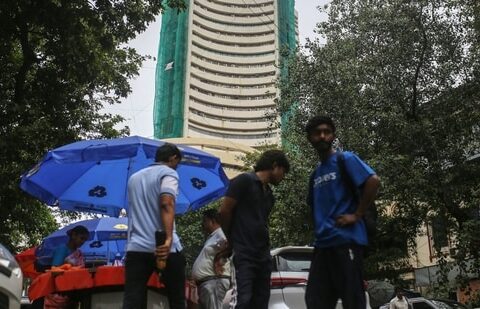 The Bombay Stock Exchange (BSE) building in Mumbai. (Bloomberg)