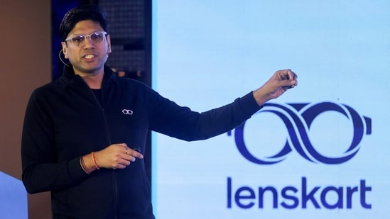 Lenskart CEO Peyush Bansal during the company's IPO announcement in Mumbai on 27 October 2025. (Reuters)