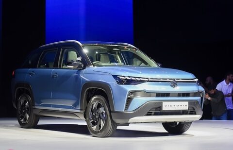 The Maruti Suzuki Victoris, the latest offering from India's largest carmaker. (HT)