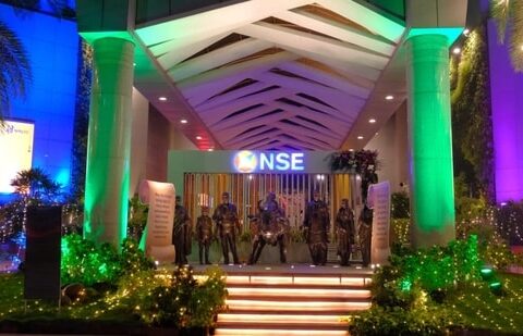 The National Stock Exchange building in Bandra-Kurla Complex, Mumbai.