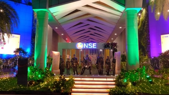 The National Stock Exchange building in Bandra-Kurla Complex, Mumbai.