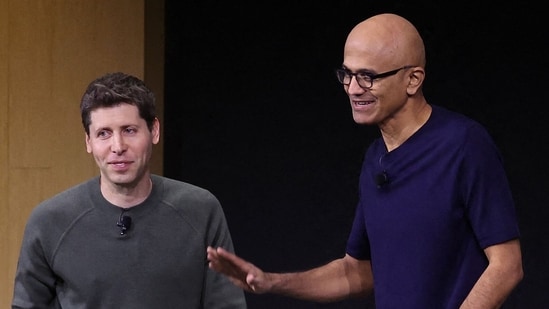 Microsoft, OpenAI strike new deal that pegs ChatGPT maker’s valuation at $500 billion| Business News OpenAI CEO Sam Altman (left) and Microsoft CEO Satya Nadella (AFP)